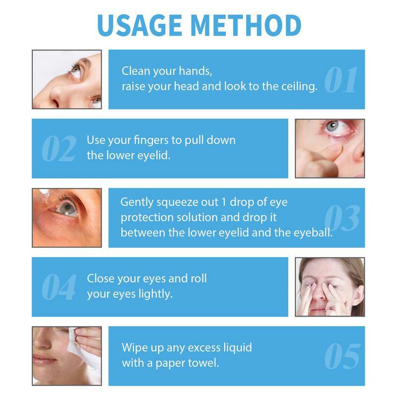 Lubrificante collirio Dry Eye symbol Reliever Drop prodotti per la cura degli occhi Multi-sintomi per l'affaticamento occhi secchi visione sfocata 18ml