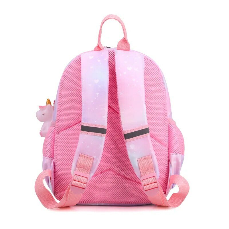 Cute Children'S Backpack New Lightweight Weight Reducing Kindergarten School Bag Cartoon Unicorn Little Girl Backpack