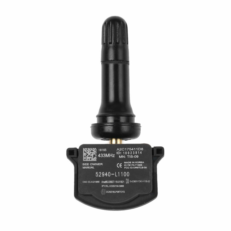 Tpms sensor 52940-l1100 2019 l1100 neuer Reifendruck kontroll sensor für kia-seltos hyundai-sonata 2020-433mhz tpms sensor
