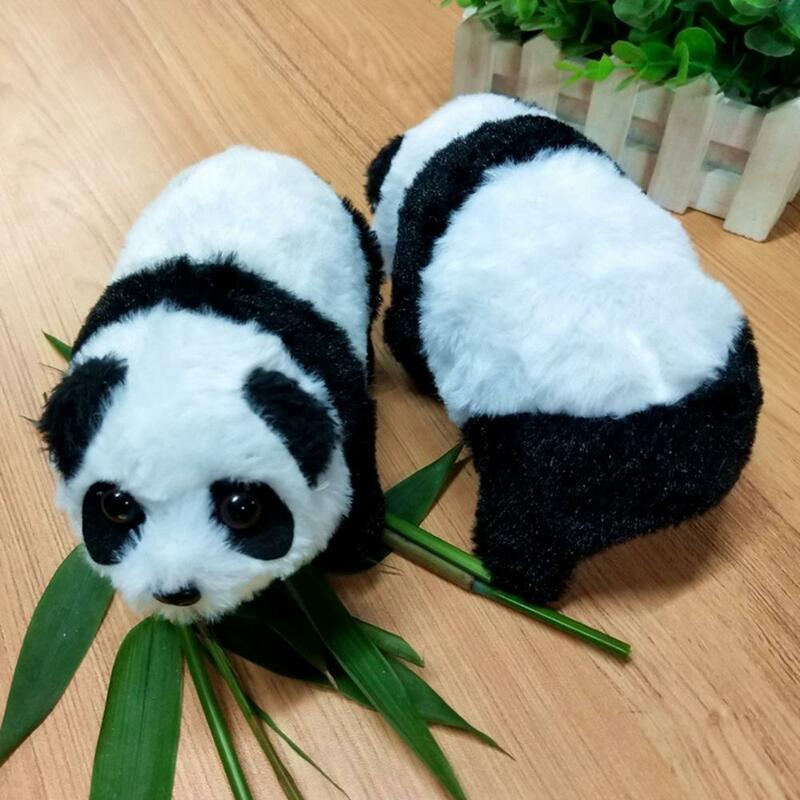 Brinquedo panda elétrico criativo crianças presente panda boneca cor vívida presente das crianças