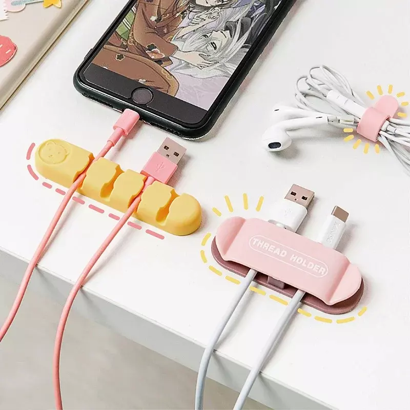 1 Piece Cute Cable Organizers Holder Clips for Desktop Cord  Management Office Home  Organizer