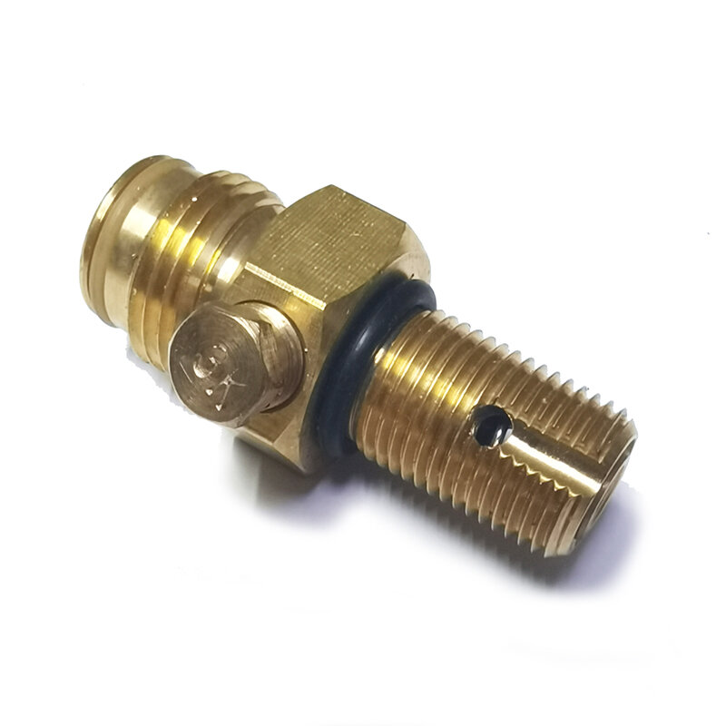 Co2 Compressed Air Cylinder Tank Pin Valve Copper 5/8"-18UNF Accessories Diving Mountain Climbing
