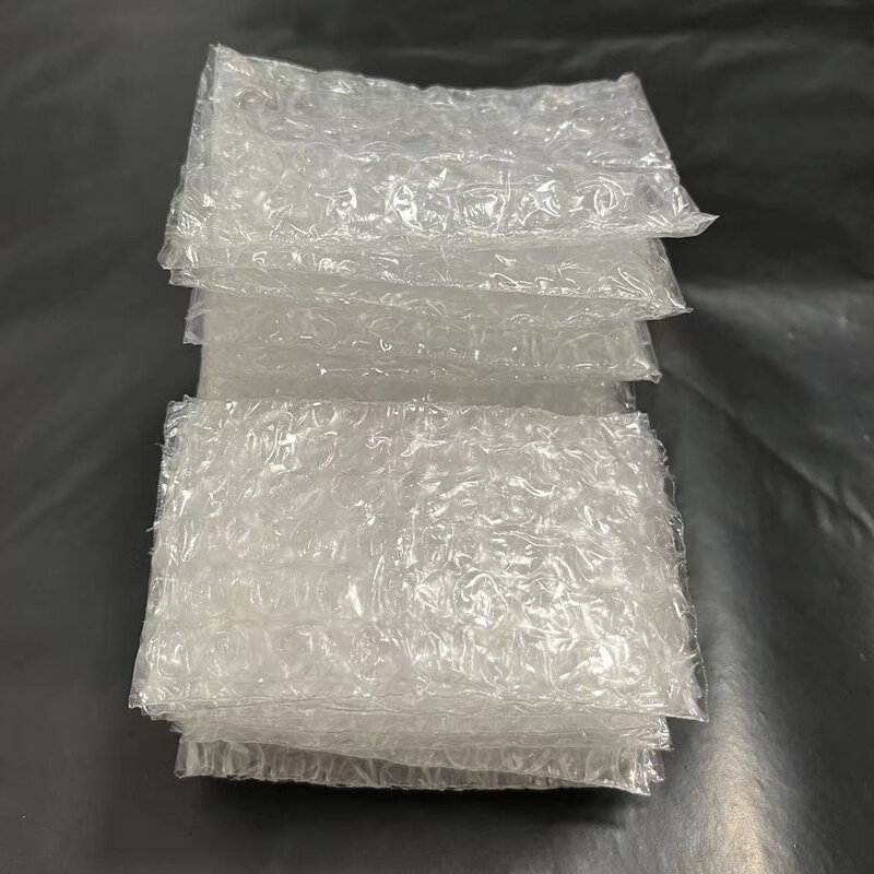 Mini sacchetto di busta di plastica per imballaggio sacchetto di imballaggio antiurto trasparente in PE sacchetto a bolle a doppia pellicola 200 pz/pacco