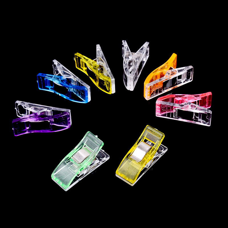 10 stücke Näh clips Multi Farben Kunststoff clips für Patchwork Nähen DIY Handwerk Quilt Quilt ing Clip Strick zubehör