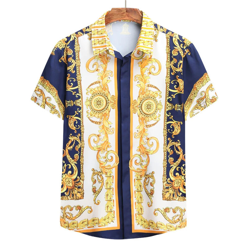 2024 hawajskich koszul męskich prawdziwa Betis szeroka odzież markowa arabski islamski na Bliskim Wschodzie kopiuje prosta bluzka dla styl męski Europy