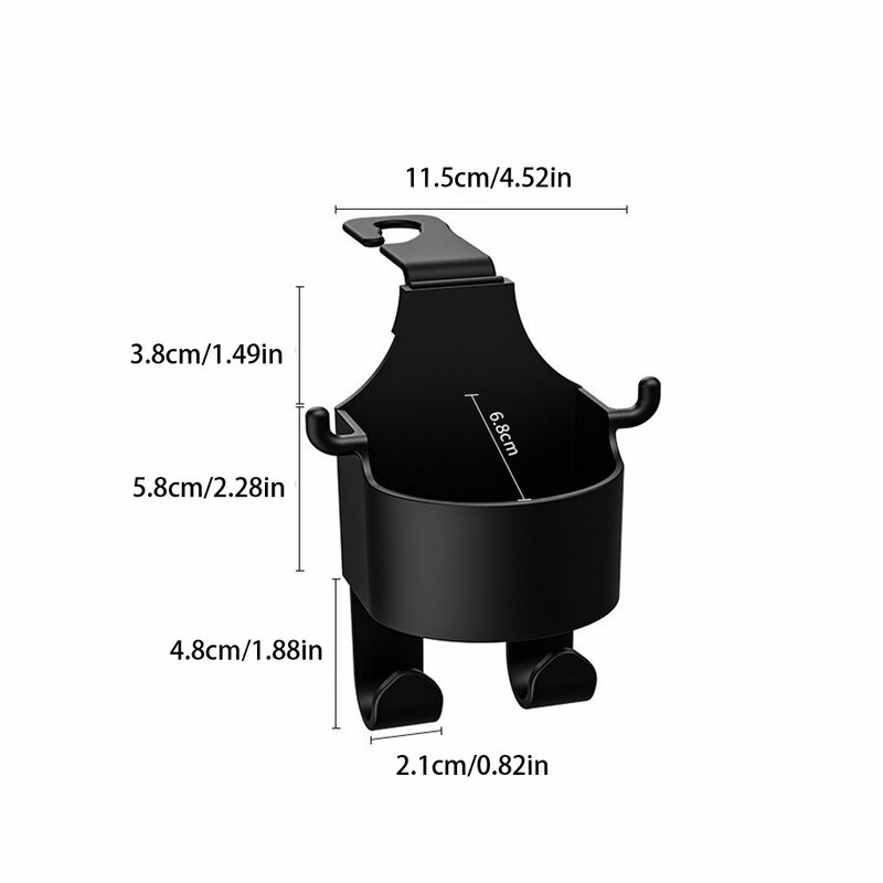 2set Sturdy And Durable Car Cup Holder Easy To Install And Multifunctional Made With ABS As Shown