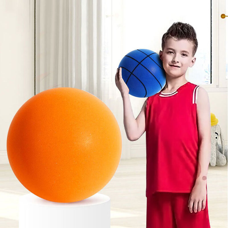 Pelota de baloncesto silenciosa para niños y adultos, pelota de espuma suave para interiores, No.3/5/7, 24cm