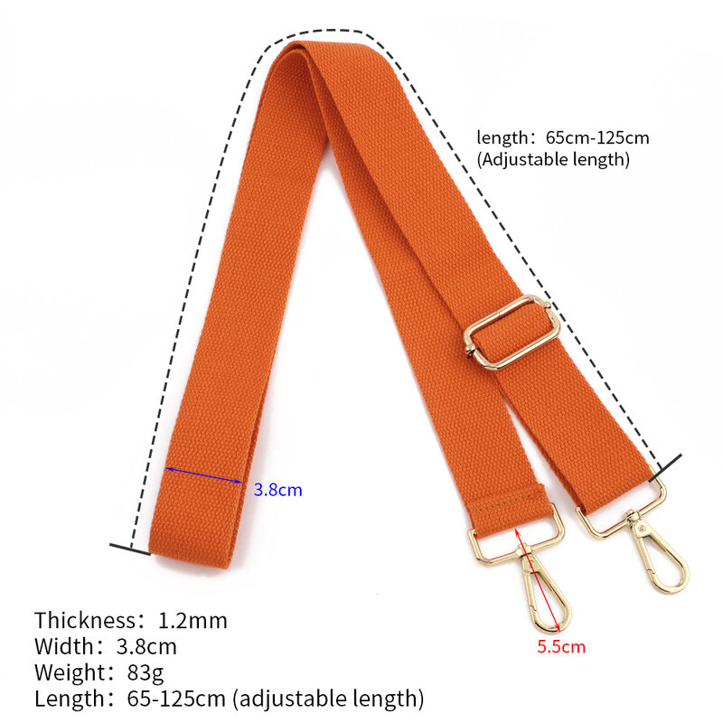 Adjustable Nylon Shoulder Bag Belt Computer Bag Strap for Men's Women Handbag Briefcase Crossbody Bag Camera Strap