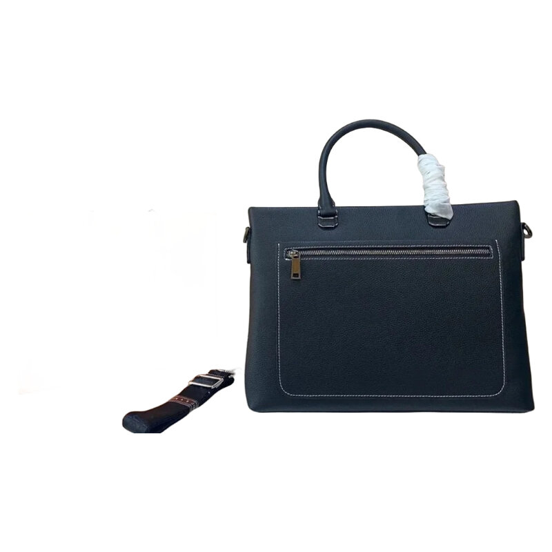 Черная сумка из натуральной кожи, портфель, компьютерная сумка, телефон