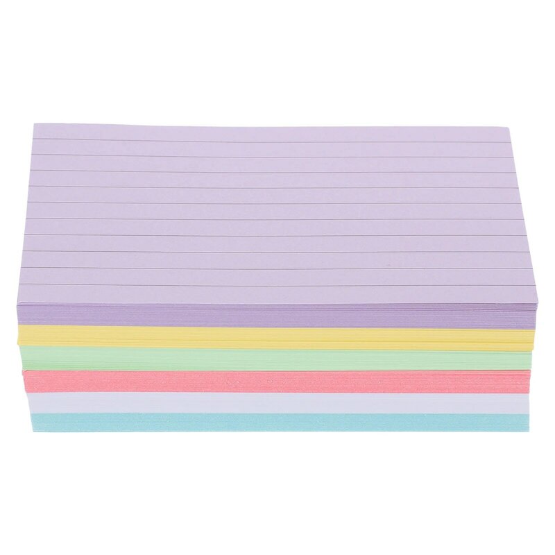 Colorido Index Cards Memory Note Pads, Grande, Pequeno, Material de Escritório, Papel Flash, Kraft Colorido, DIY, 300 Folhas