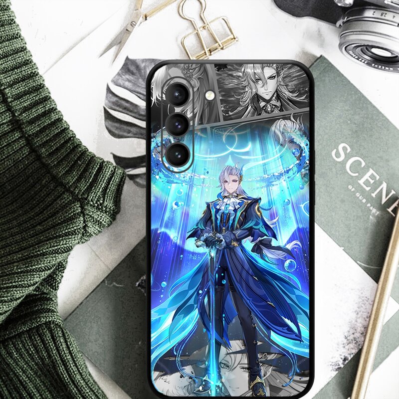 Neuvillette Genshin Impact Hydro Character 5 Stars Phone Case for SAMSUNG Galaxy S23 Ultra S22+ S21 FE S20 A54 Note20Plus A53