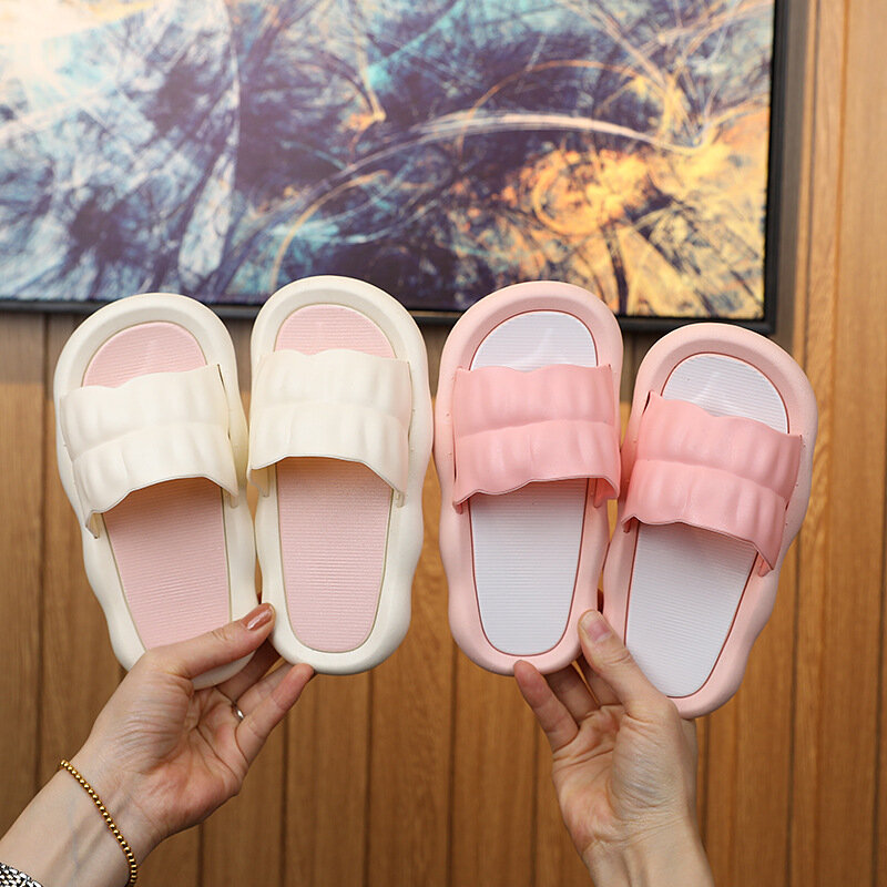 Zapatillas de Interior de fondo suave antideslizantes para niñas, zapatos de playa informales, estilo princesa Simple, Allmatch