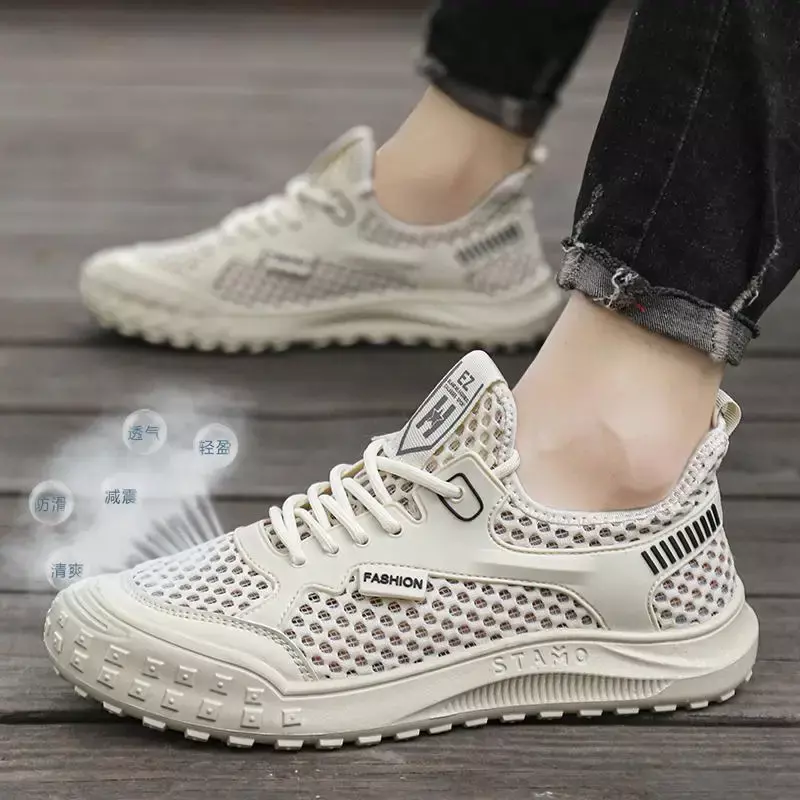 Running Shoes 2024 Summer New Cushioned Shoes Men's Lightweight Tenis Sneaker Breathable