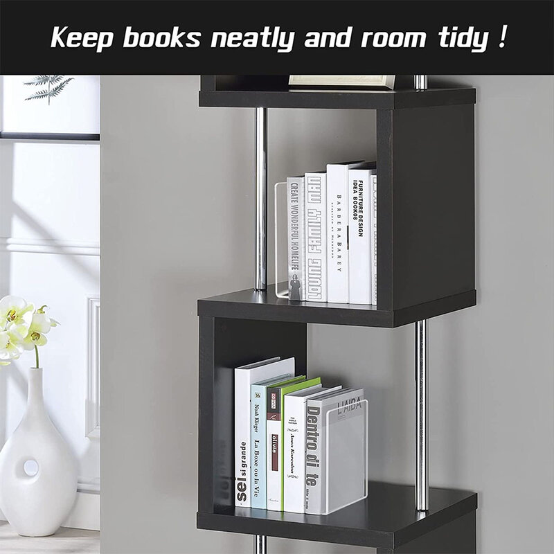 4pack/lot Elegant Bookend For Displaying Collection With Style Functional Minimalist Book Holder
