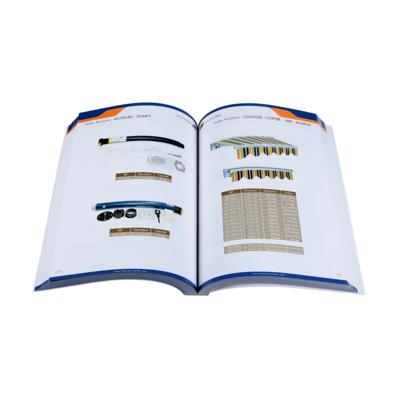 Livro personalizado brochura impressão revista de livros catálogo manual de instruções em quadrinhos para publicidade empresa negócio capa macia