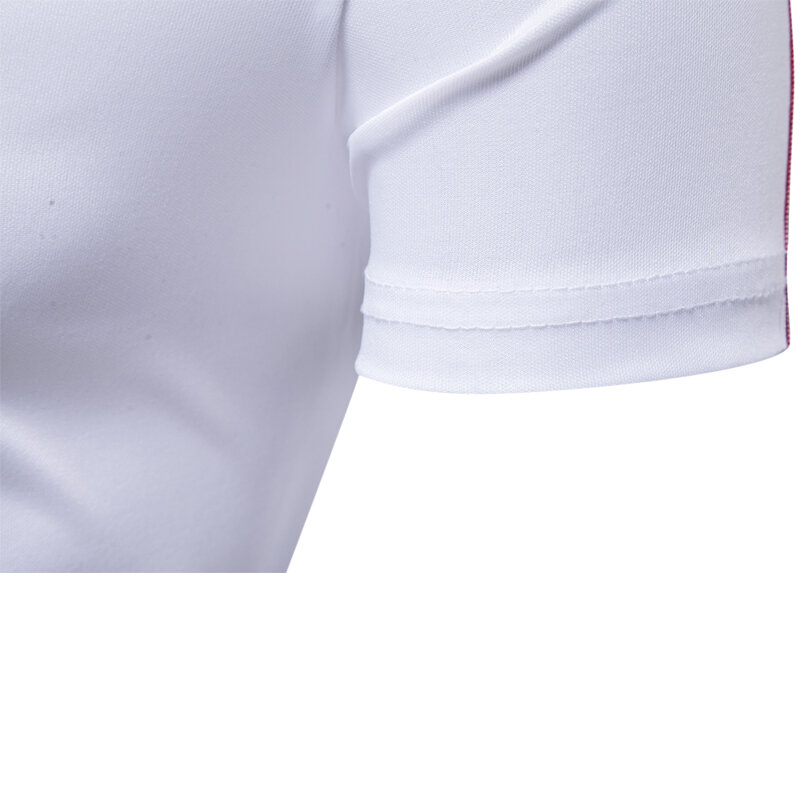 Hddhhh drukowana letnia nowa męska koszulka Polo z krótkim rękawem codzienna moda młodzieżowa wygodna oddychająca koszulka