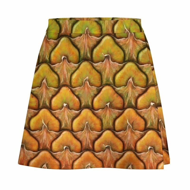 S/S 2015-фрукты-Текстура ананаса, мини-юбка, искусственная японская мода