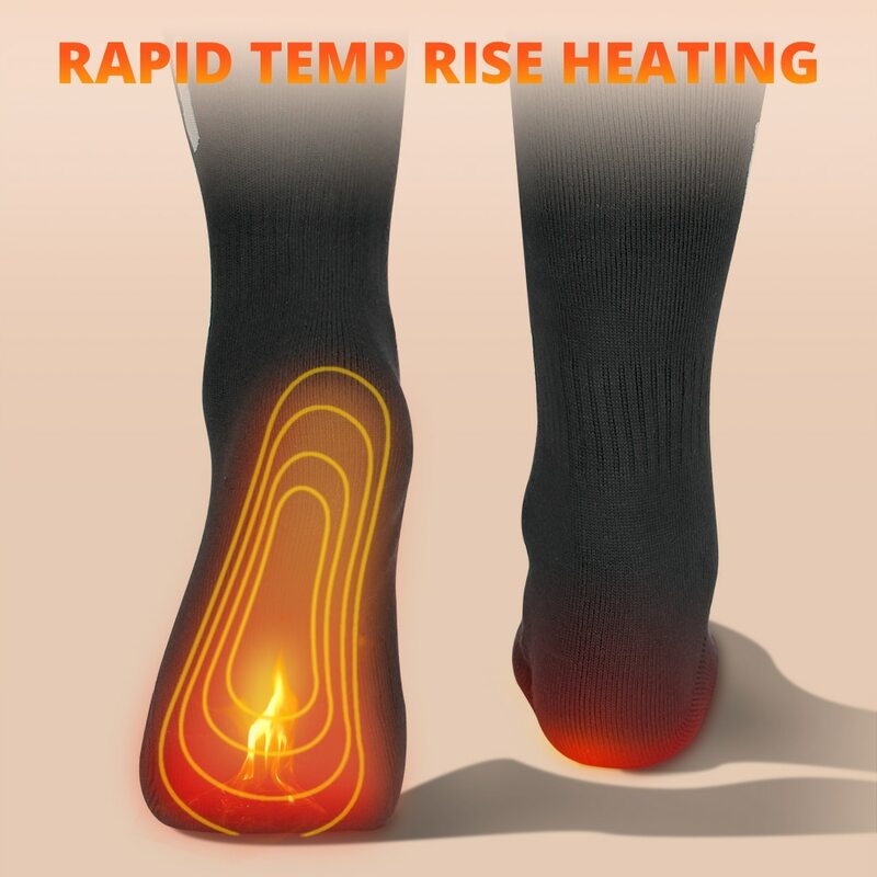 5000mAh APP Control Thermal socks Winter Heated Socks Electric Heating Ski Socks Thermal Heated Foot Warmer Ski Sports