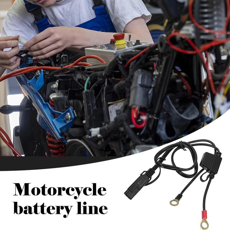 オートバイのバッテリー充電器,延長ケーブル付き端子,クイック接続ケーブル,オートバイのバッテリー出力,12v-24v