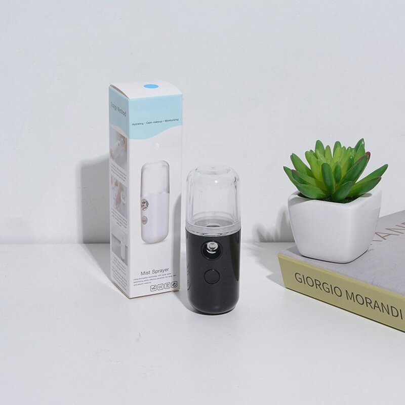 PULVERIZADOR DE AGUA Facial Nano para mujer, nebulizador USB, Humidificador hidratante, antiarrugas, herramientas de belleza para el cuidado de la piel, 30ML