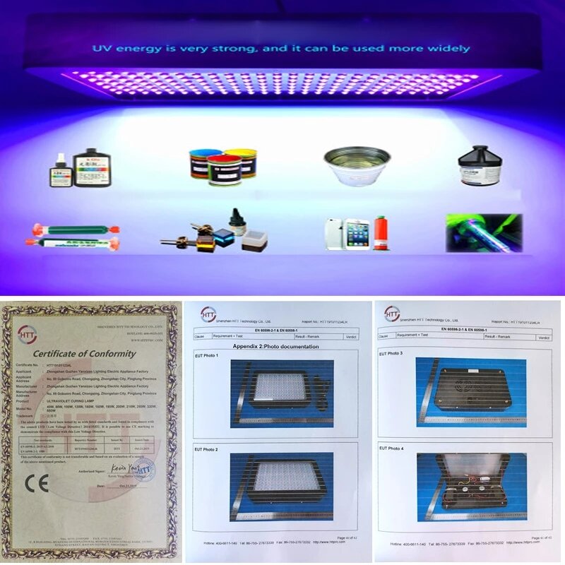 LED Lights UV Glue Curing Violet Lamp 3000W 110V 220V  Resin Curing Light For 3D Printer Photosensitive Accessories