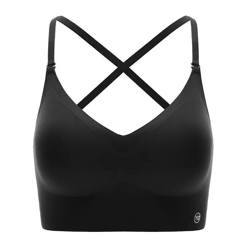UBAU-Lencería fina con espalda en forma de U para mujer, ropa interior femenina sin rastro, sujetador de polimerización de copa triangular sin espalda