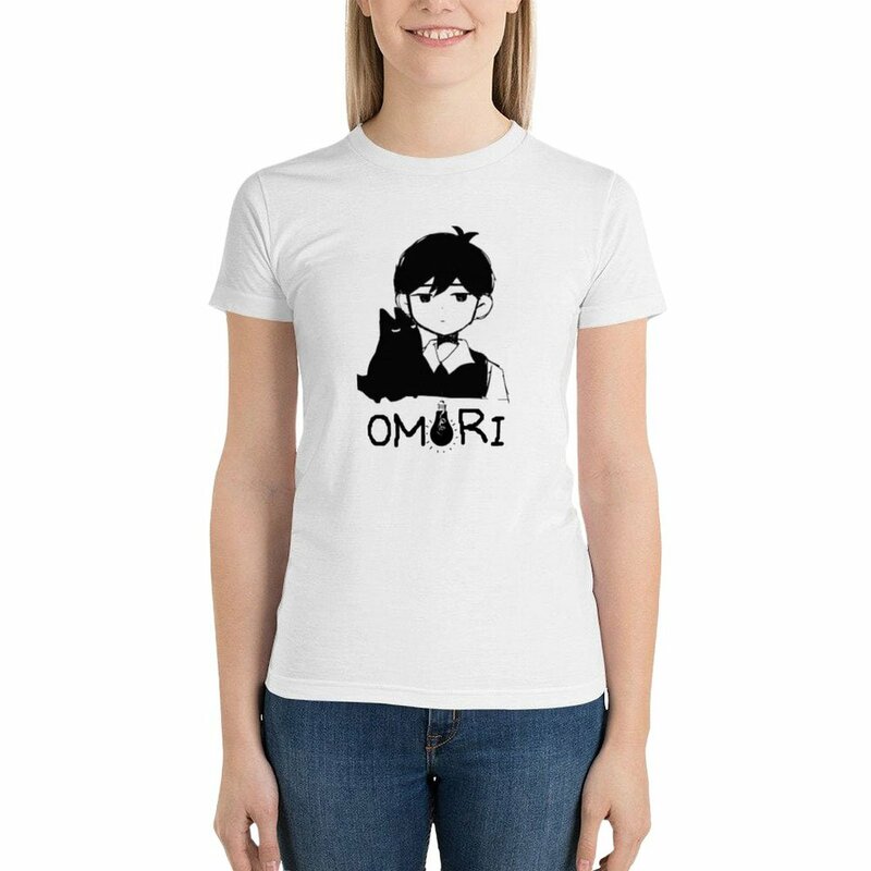 Omori-Camiseta kawaii para mujer, ropa de verano, camisetas