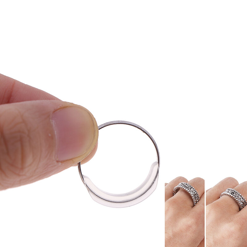 Ajustador do tamanho do anel invisível para anel solto, redutor do tamanho do anel, anel guarda espaçador, 8pcs