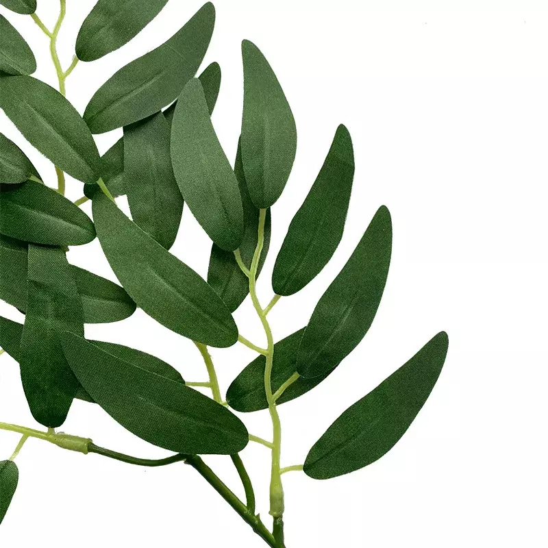 Fleur de faux cuir chevelu d'eucalyptus, plante verte artificielle, accessoires de Gand, décoration de mariage et de maison