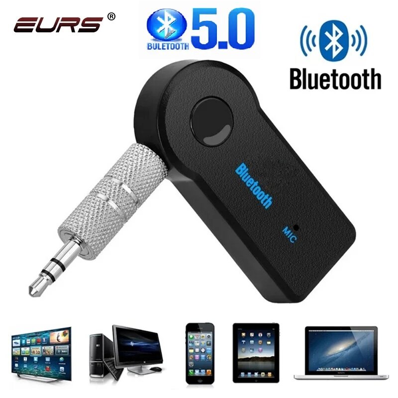 2 In 1 Draadloze Bluetooth 5.0 Ontvanger Adapter 3.5Mm Jack Voor Auto Muziek Audio Aux A2dp Hoofdtelefoon Ontvangen Handsfree