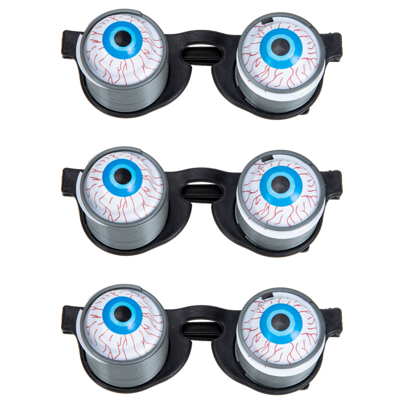 Assustador Eyeglass Bounce Eyeball, Eyewear Party Props, Foto Óculos Googly, Óculos engraçados, Prank Eyeballs, Halloween Novidade Olhos