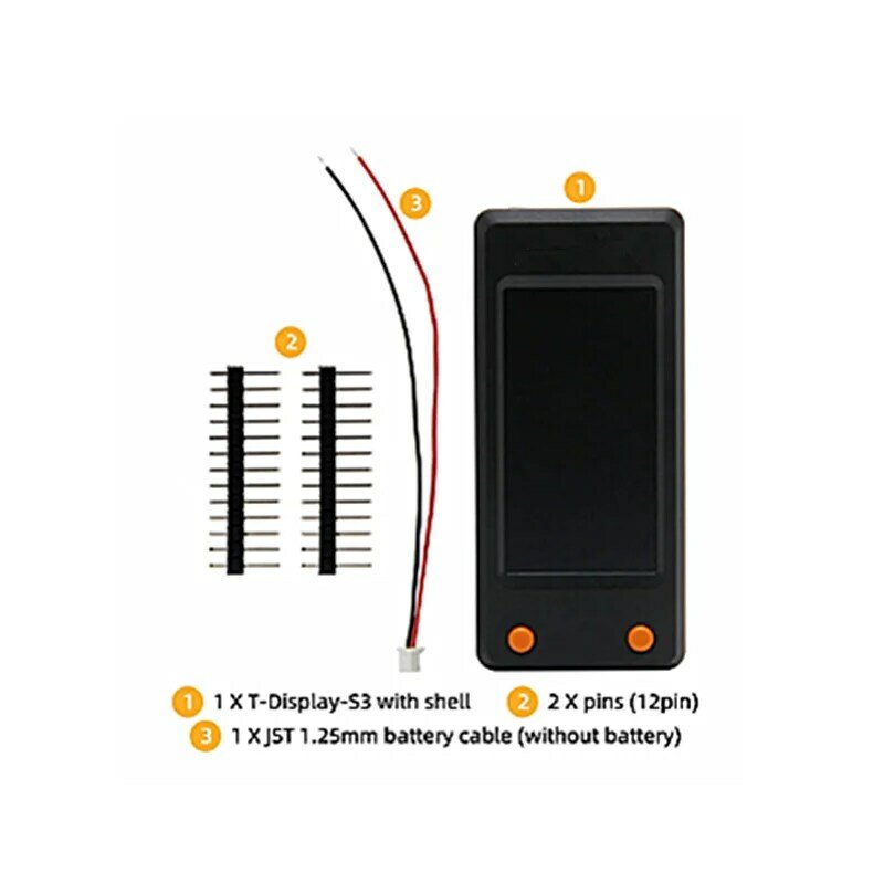 Per LILYGO T-Display-S3 ESP32-S3 scheda di sviluppo ST7789 modulo Display LCD da 1.9 pollici WIFI Bluetooth 5.0 con guscio per Arduino