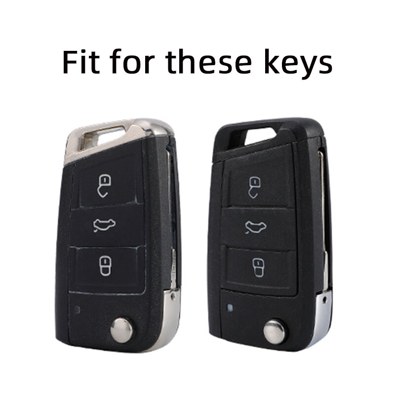 Мягкий чехол для автомобильного ключа из ТПУ для VW Polo, Skoda Octavia A7, Kodiaq, Seat Ateca, Leon, Golf 7, MK7, VII, Tiguan