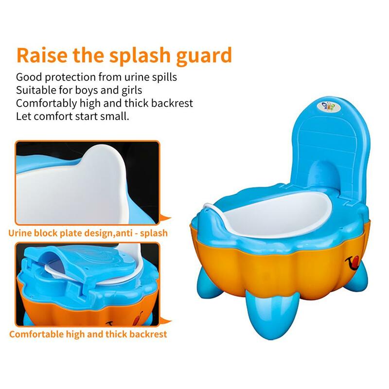 وعاء اليقطين البلاستيك للطفل من 0 إلى 2 سنة ، لطيف الكرتون التدريب عموم ، دائم البلاستيك العملي المرحاض