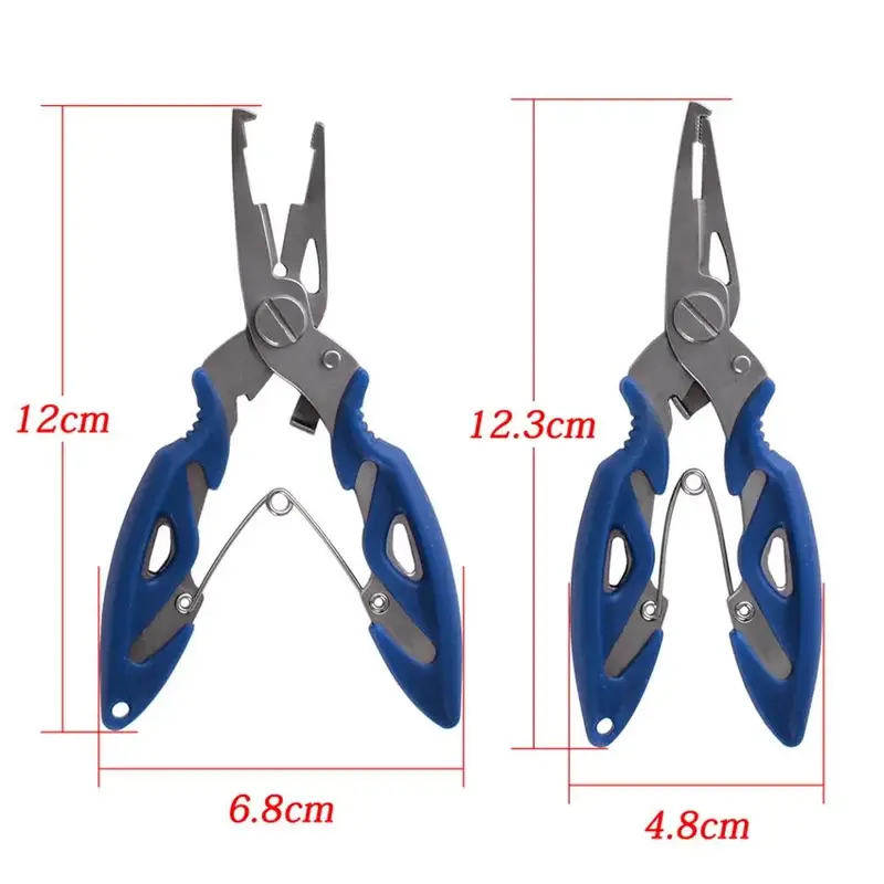 Vissen Tang Scissor Braid Line Lure Cutter Hook Remover Etc. Visgerei Tool Snijden Vis Gebruik Tang Multifunctionele Schaar