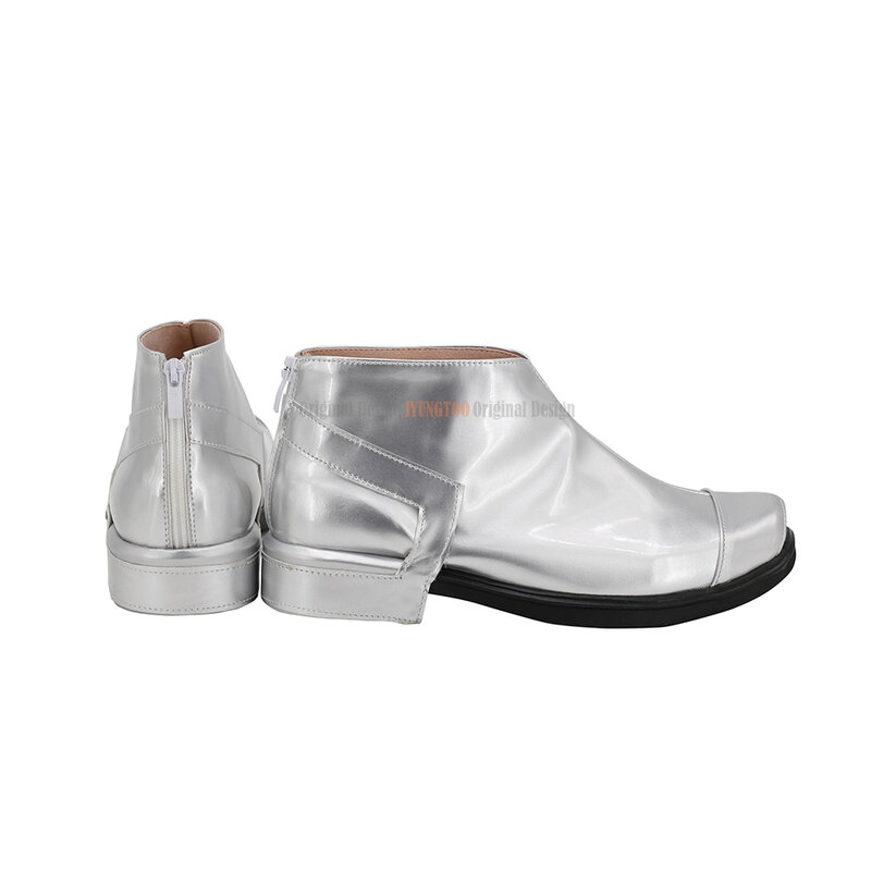 Kamen Rider Den-O Cosplay Boots Silver Shoes Custom Made for Unisex