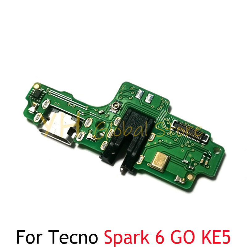5 sztuk dla Tecno Spark 2 3 4 5 6 GO Air Pro KA7 KE5 KE7 KC2 KC6 KC8 KD6 KD7 USB płytka ładująca Port dokujący części do naprawy kabli elastycznych