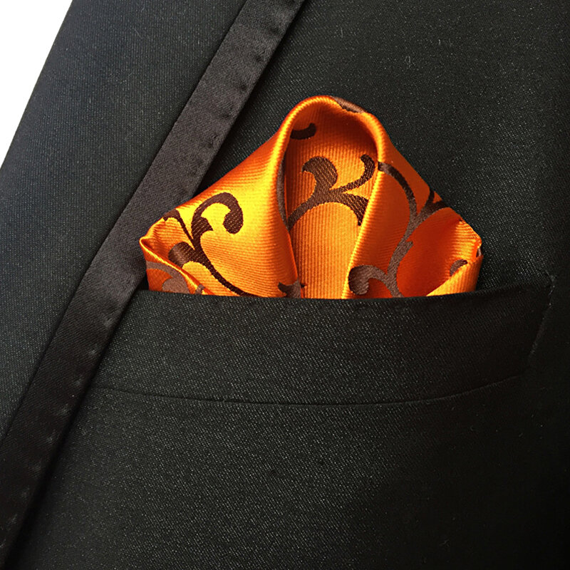 1 шт., винтажный Карманный квадратный платок с цветочным принтом для мужчин