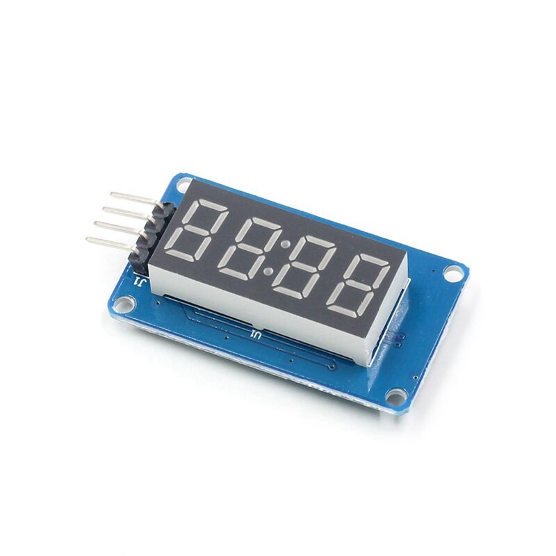 Módulo LED TM1637, placa de controlador serie 4 para Arduino, tubo de reloj de ánodo rojo de 7 segmentos de 0,36 pulgadas