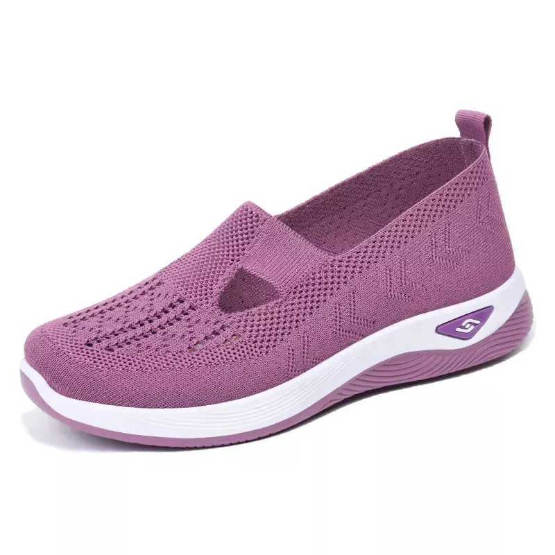 รองเท้าลำลองผู้หญิง Comfort ใหม่ฤดูร้อน2023รองเท้าพื้นนิ่มแฟชั่นระบายอากาศกลวงออกรองเท้าส้นแบนสำหรับผู้หญิง zapatos de mujer