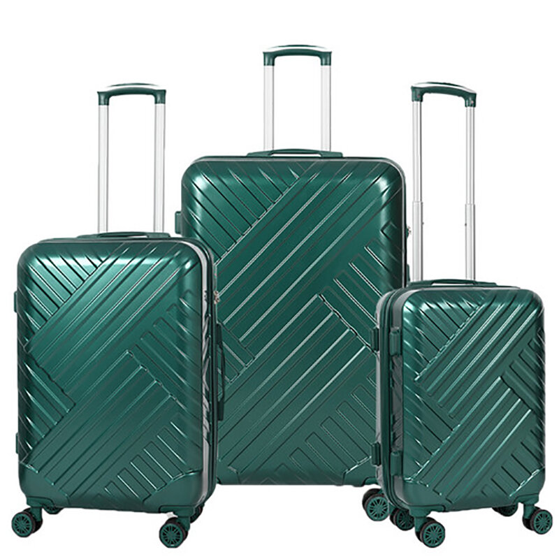 Koper perjalanan, 3 buah Set koper berpergian tas di roda TSA bagasi Maleta Cabina tiga UKURAN 20/24/28 inci ABS bagasi