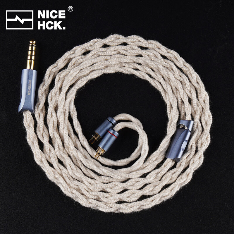 NICEHCK WabiZone 7N OCC + 5N однокристальный чистый серебристый + посеребренный медный HiFi наушник IEM In-Ear Monitor Cable OFC Plug 2Pin