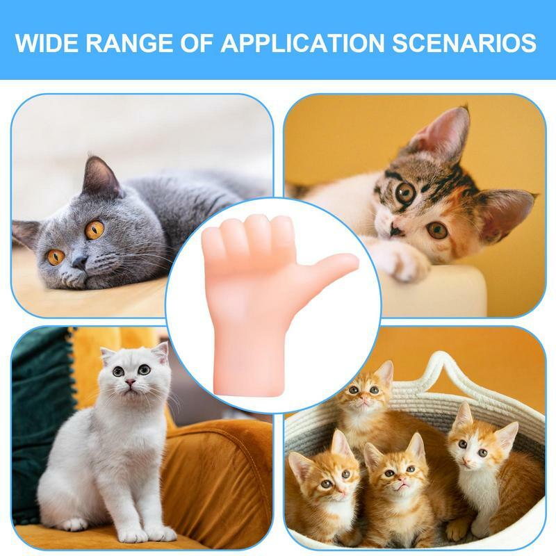 Маленькие Пальцы для кошек, 10 шт., мини пальцы, реалистичные и Забавные куклы для кошек, мини пальцы, искусственные подарки для пальцев