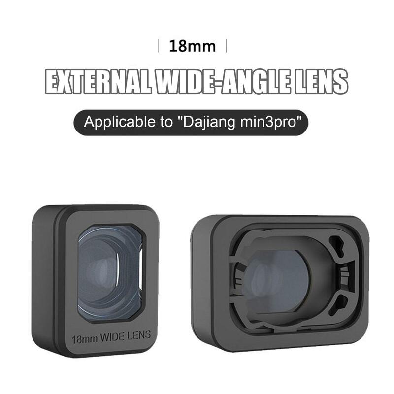 Filtro de lente gran angular externo, aumento del 25% de rango de disparo para DJI Mini 3 Pro, lente de cámara, accesorios para Drones