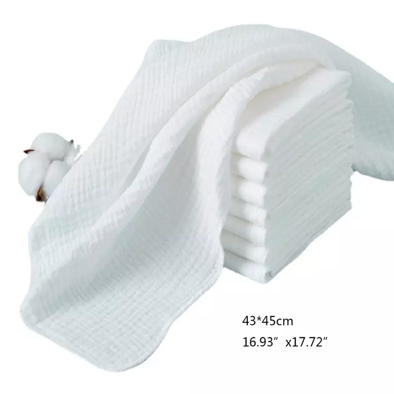 8x algodão gaze fraldas bebê ultra-fino respirável fralda bebê lavável reutilizável transporte da gota