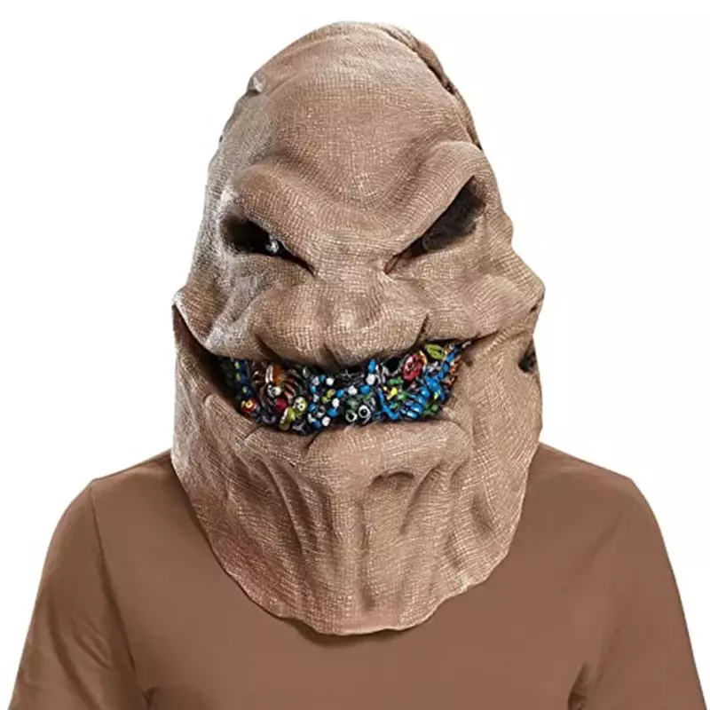 Film koszmar Oogie Boogie maska bożonarodzeniowa halloweenowy potwór rekwizyty lateksowe śmieszny kostium Cosplay