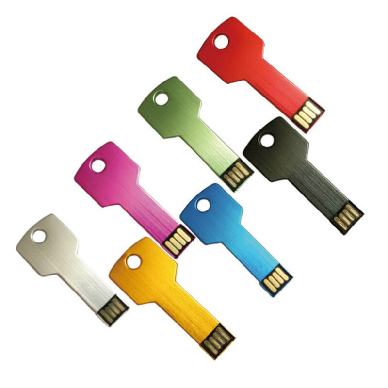 Металлический USB флеш-накопитель с логотипом на заказ, 4 ГБ, 8 ГБ, 16 ГБ, 64 ГБ, 10 шт./партия