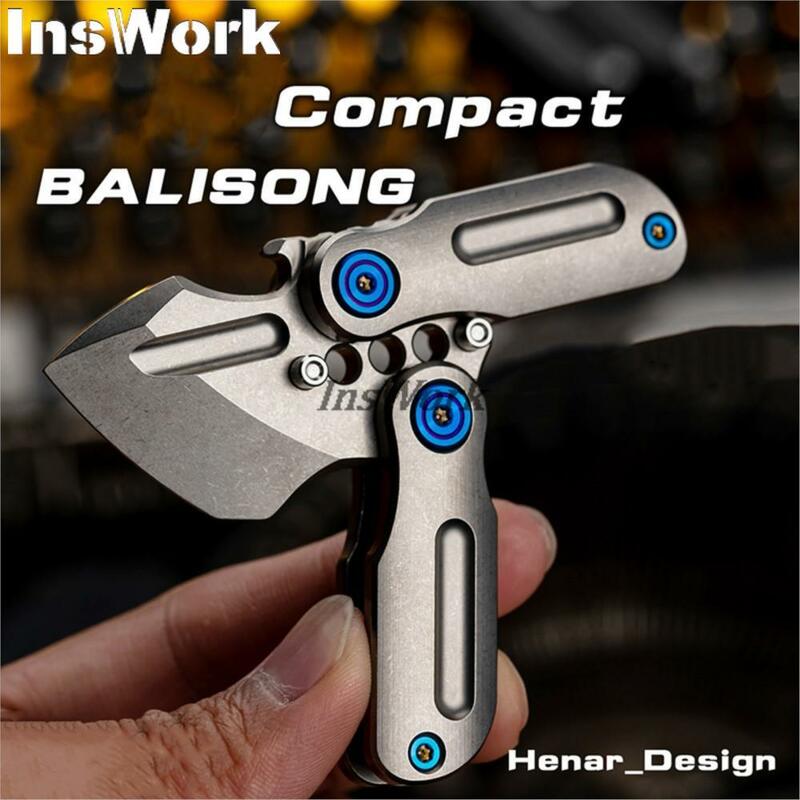 WANWU EDC Compact Balisong 2.0 Titanium Aloi pisau seni Unbladed peralatan luar ruangan mainan hadiah EDC