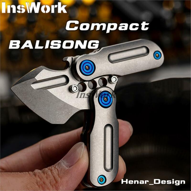 WANWU EDC Compact Balisong 2.0 lega di titanio Art Knife Unbladed Outdoor Equipment Toy Gift EDC