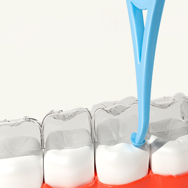 Klamra dentystyczna wyciąg Aligner usunąć haczyk ząb narzędzie do usuwania ortodontyczny pielęgnacja jamy ustnej niezależny kolor opakowania cukierków